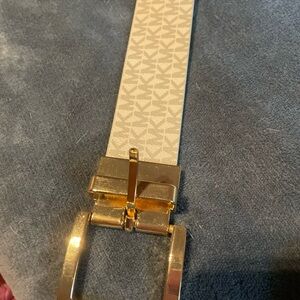 Michael Kors Gold and cream  Belt